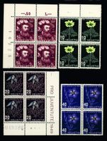 1949, Pro Juventute, Viererblöcke, SBK 32.– **