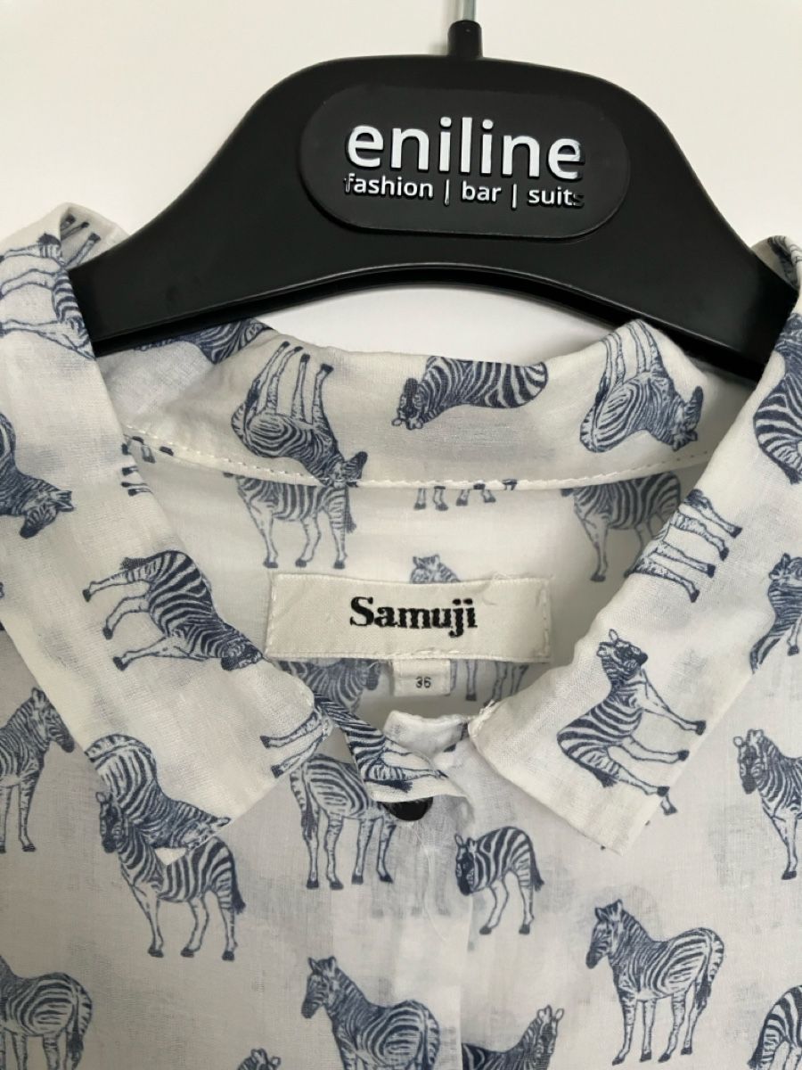 Camicette: Samuji Hemd, Gr. 36, Zebra-Muster – Usato da Olten venduto da uhluh 1
