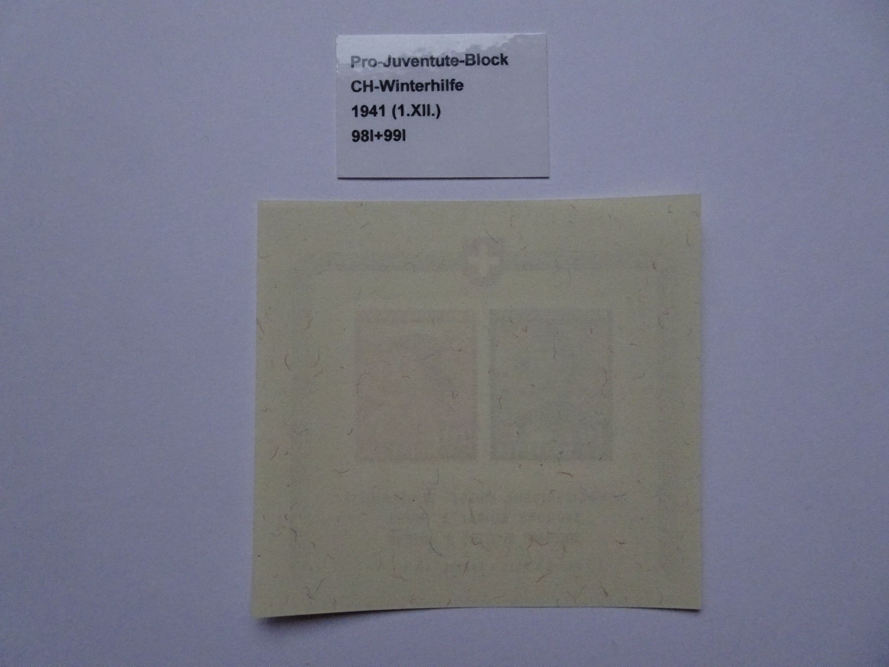 Alle Briefmarken: PJ 1941** – Neu (gemäss Beschreibung) aus Aadorf von Chnorli-Furz 1