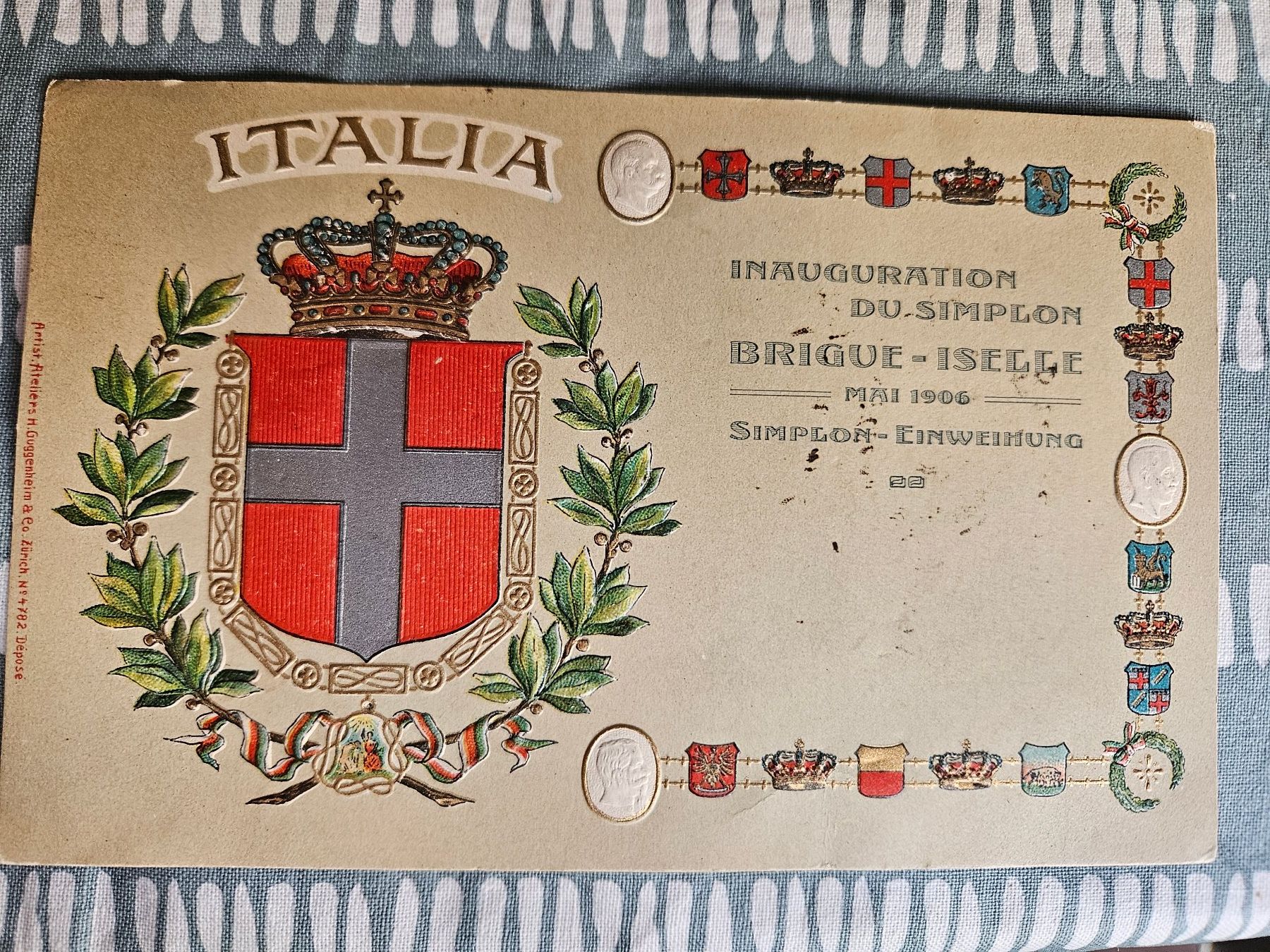 Cartoline postali: Carte postale Inauguration du tunnel du Simplon – Usato da Thônex venduto da lacomtessedesfees