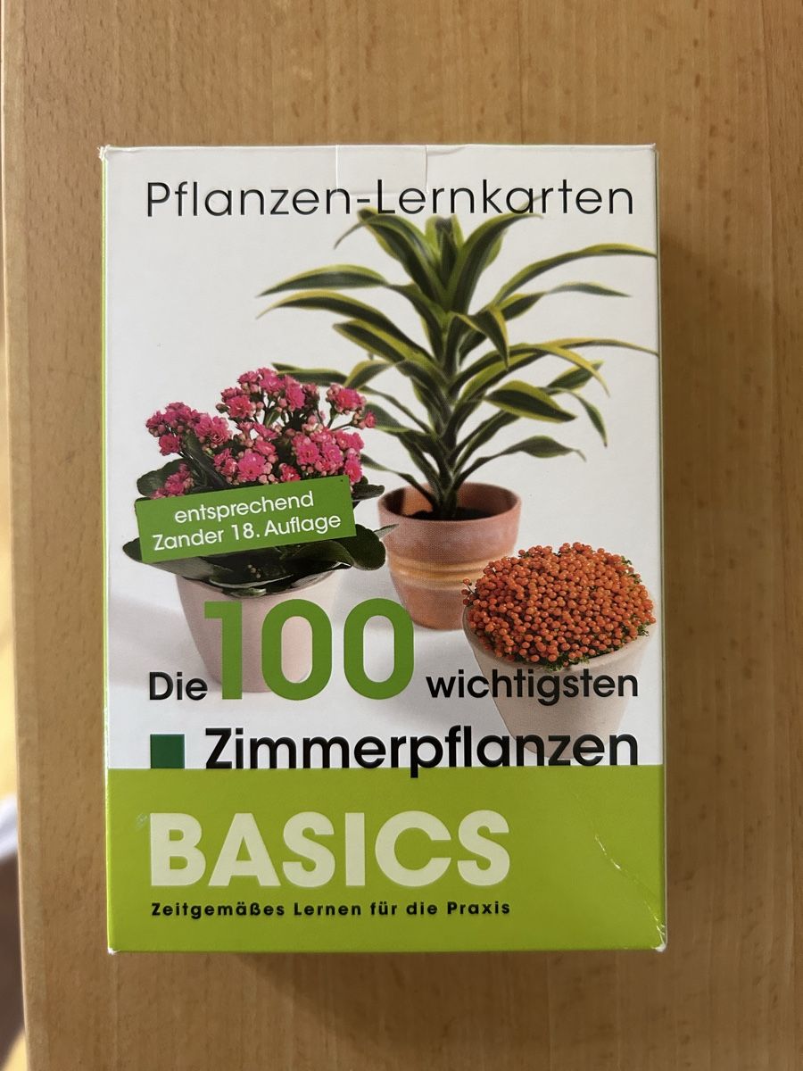 Altro materiale scolastico: Zimmerpflanzen-Lernkarten: 100 Basics – Nuovo (secondo la descrizione) da Brugg venduto da Le3712