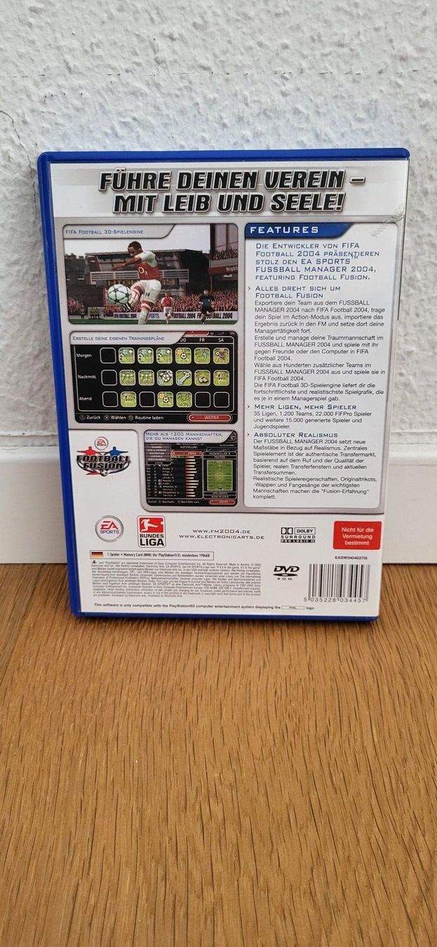 Sony Giochi: PS 2 - Fussball Manager 2004 – Usato da Münsingen venduto da DigitaleSpielecke 1