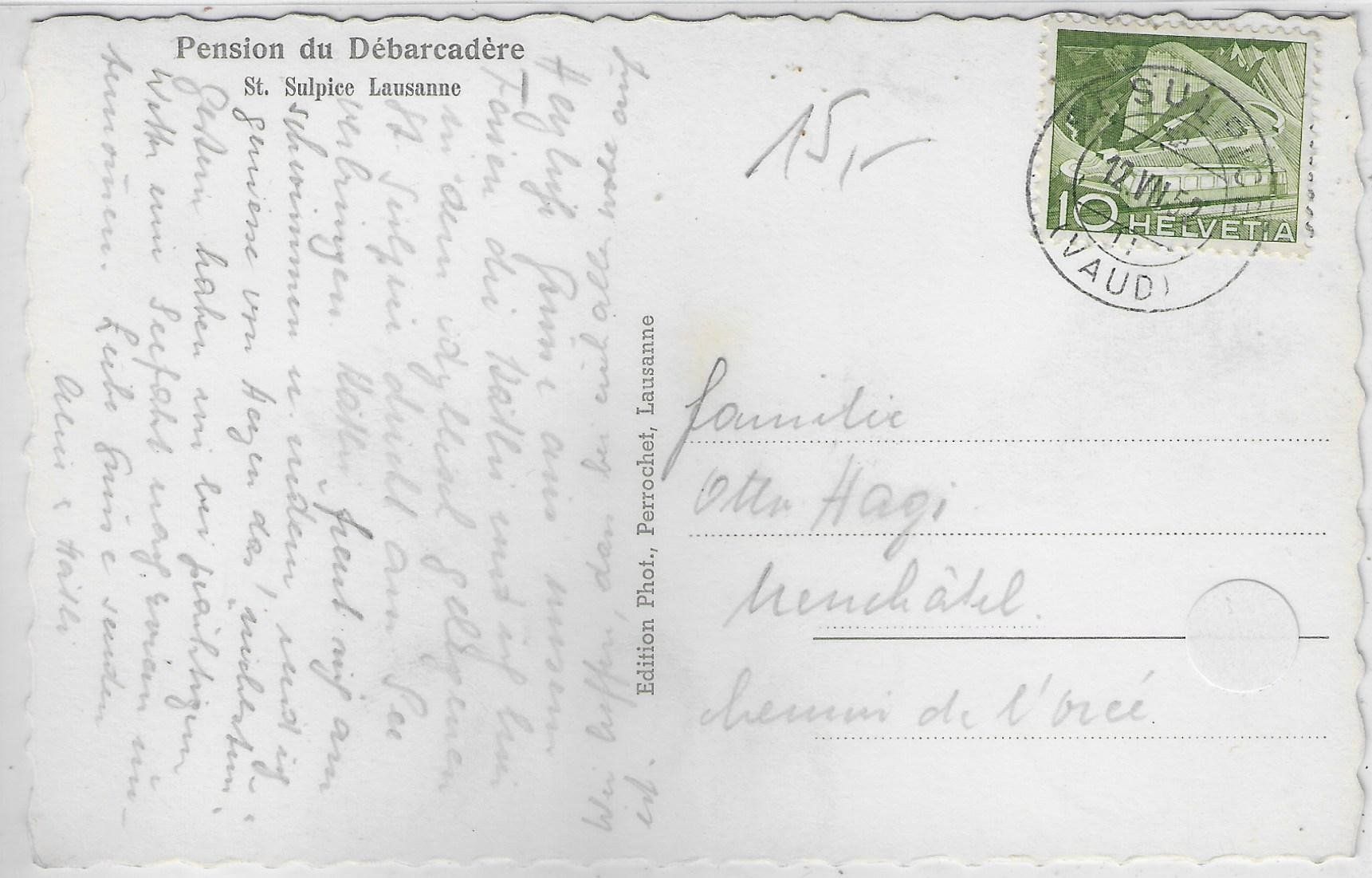 Ansichtskarten: Tea Room du debarcadere - St. Sulpice – Gebraucht aus Ettingen von Kartenplanet 1