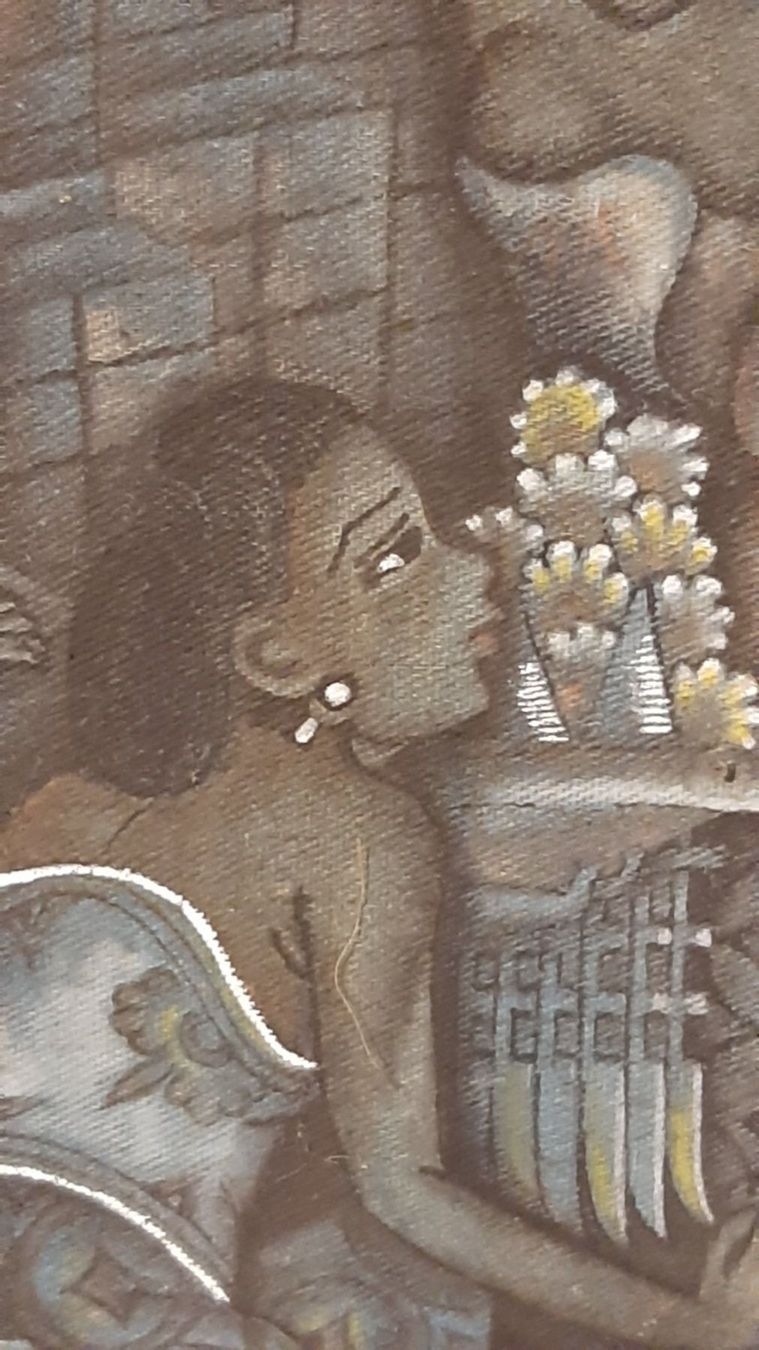 Gemälde: Dipinto originale su tela di lino o seta – Gebraucht aus Porza von ulletta1 3
