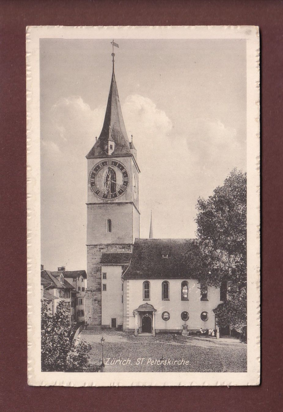 Cartoline postali: ZÜRICH - St. Peterskirche – Usato da Pully venduto da nicecards-shop