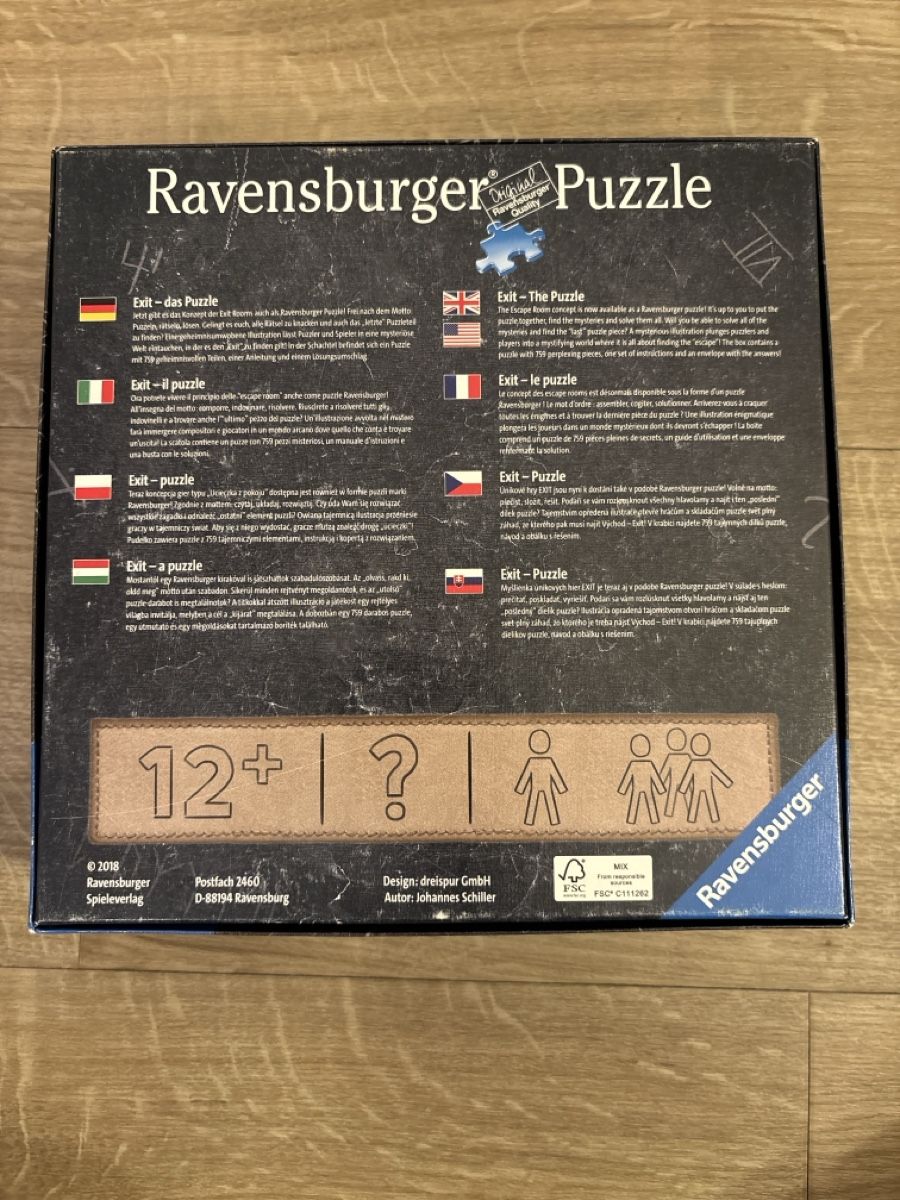 Ravensburger Puzzle: Ravensburger Puzzle Escape Puzzle – Usato da Wil SG venduto da Deborah1997 1