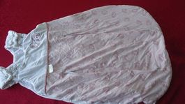 Baby Schlafsack Igel Muster Rosa/GrauWeiss Grösse 56-68cm