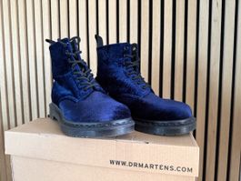 Dr. Martens 1460 Brocade Navy Samt Stiefel Gr. 40
