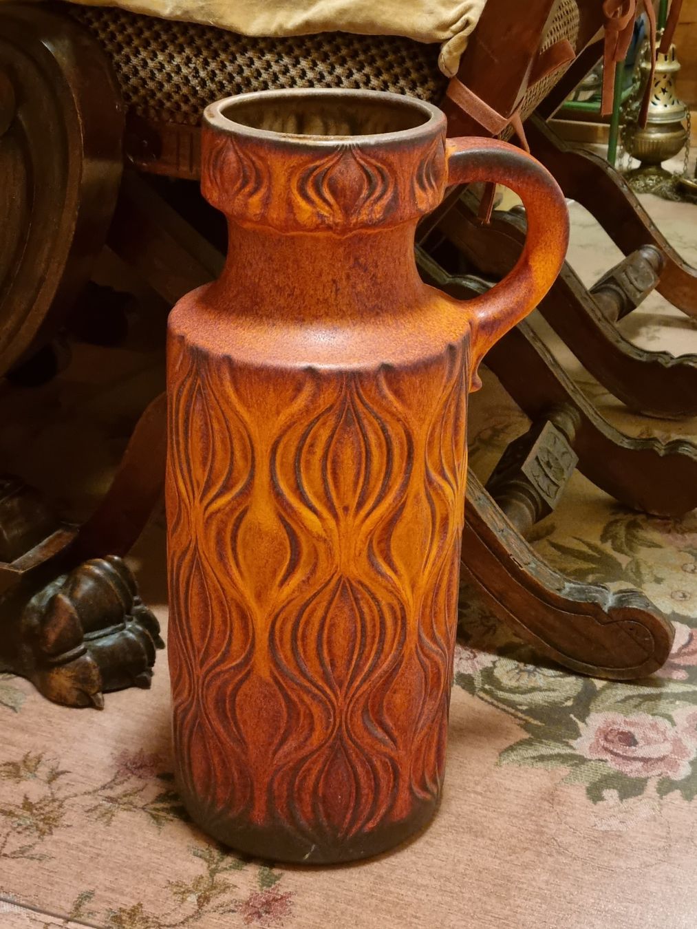 Vasi & Recipienti: Grosse Scheurich Fat Lava Bodenvase 70er – Usato da Scharnachtal venduto da devin03 1