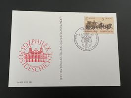 DDR Postkutschenfahrt Sonderstempel VACHA  1990  (R637)