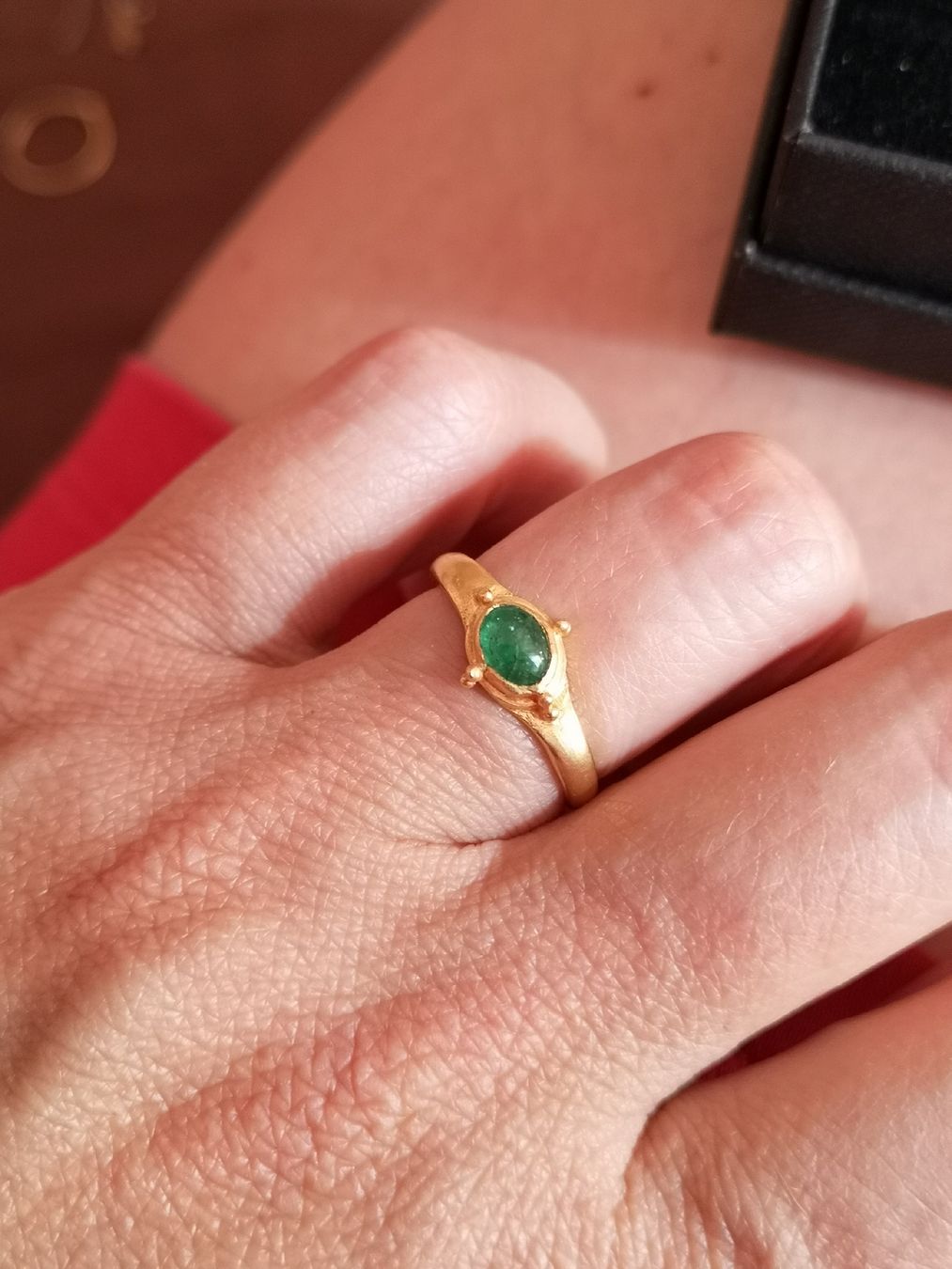 Anelli: Ring Smaragd Emerald 22 Karat gold – Usato da Samedan venduto da sowaw 2