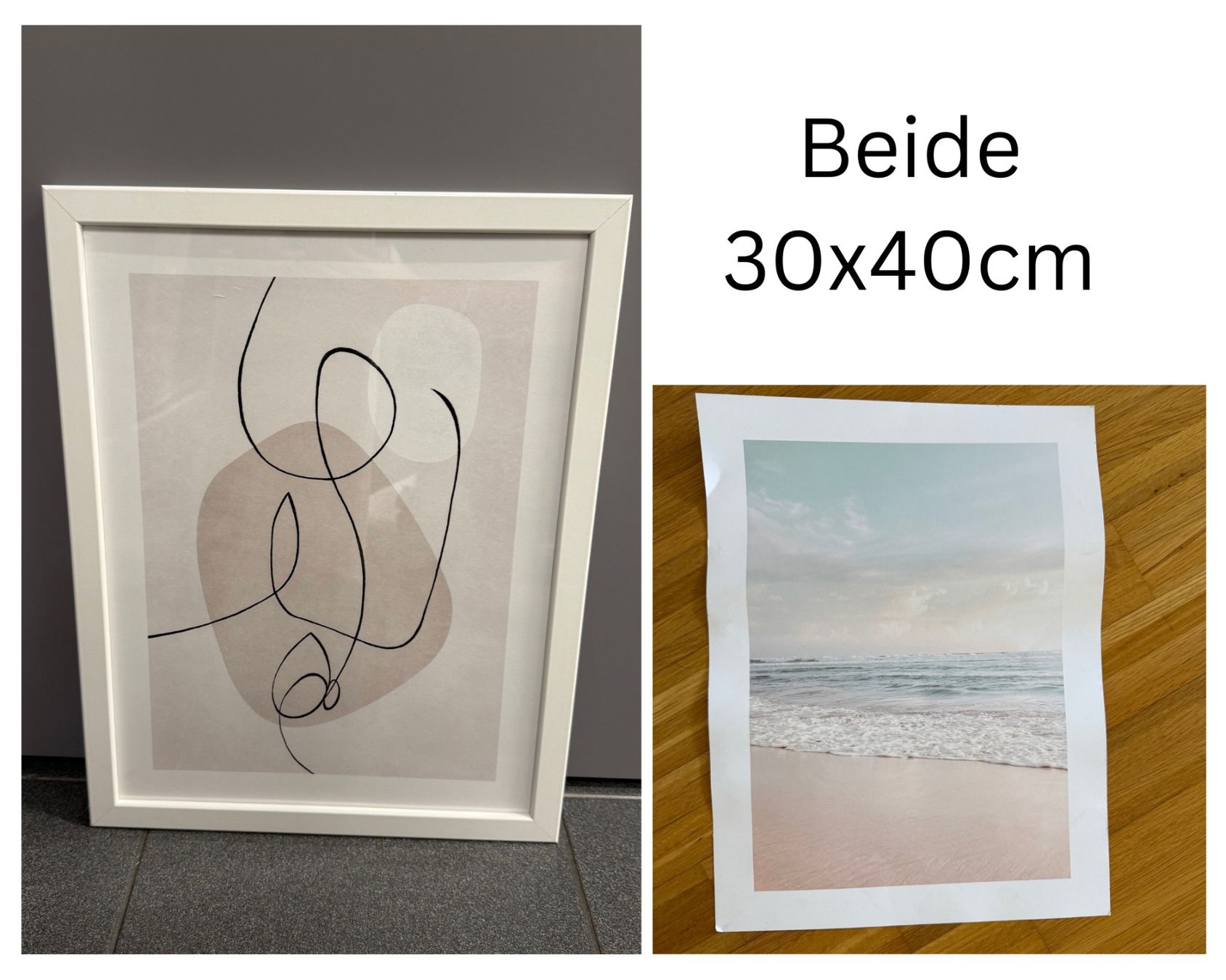 Foto & Immagini: Desenio Bilder inkl. 3 Bilderrähmen – Usato da Luzern venduto da Ohana18 2