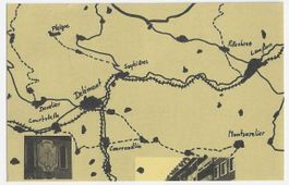 Carte postale Delémont Soyhières Courtételle Courrendlin