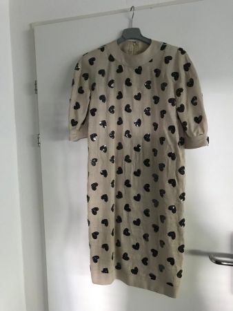 Leinenkleid mit Pailletten