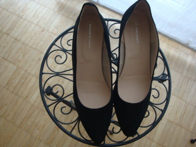 Damenschuhe: schwarzer Veloursleder Pumps – Gebraucht aus Thun von Ereli47 2