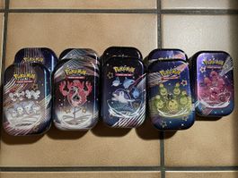 9x Boîtes Pokémon mini tin