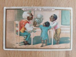 Antikes Sammelbild Chocolat du Planteur Orig. Lithographie