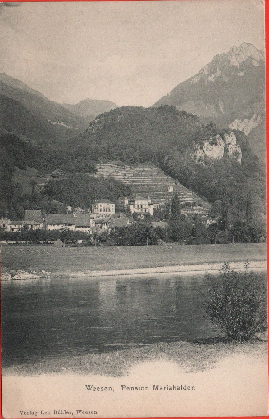 Cartoline postali: WEESEN Pension Mariahalden – Nuovo (secondo la descrizione) da Jona venduto da philajona