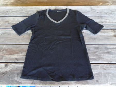 Margittes T'Shirt schwarz-silber Gr. 44 - 424110