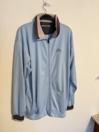 ntage Kappa Trainingsjacke Hellblau XXL Y2K Track Jacket