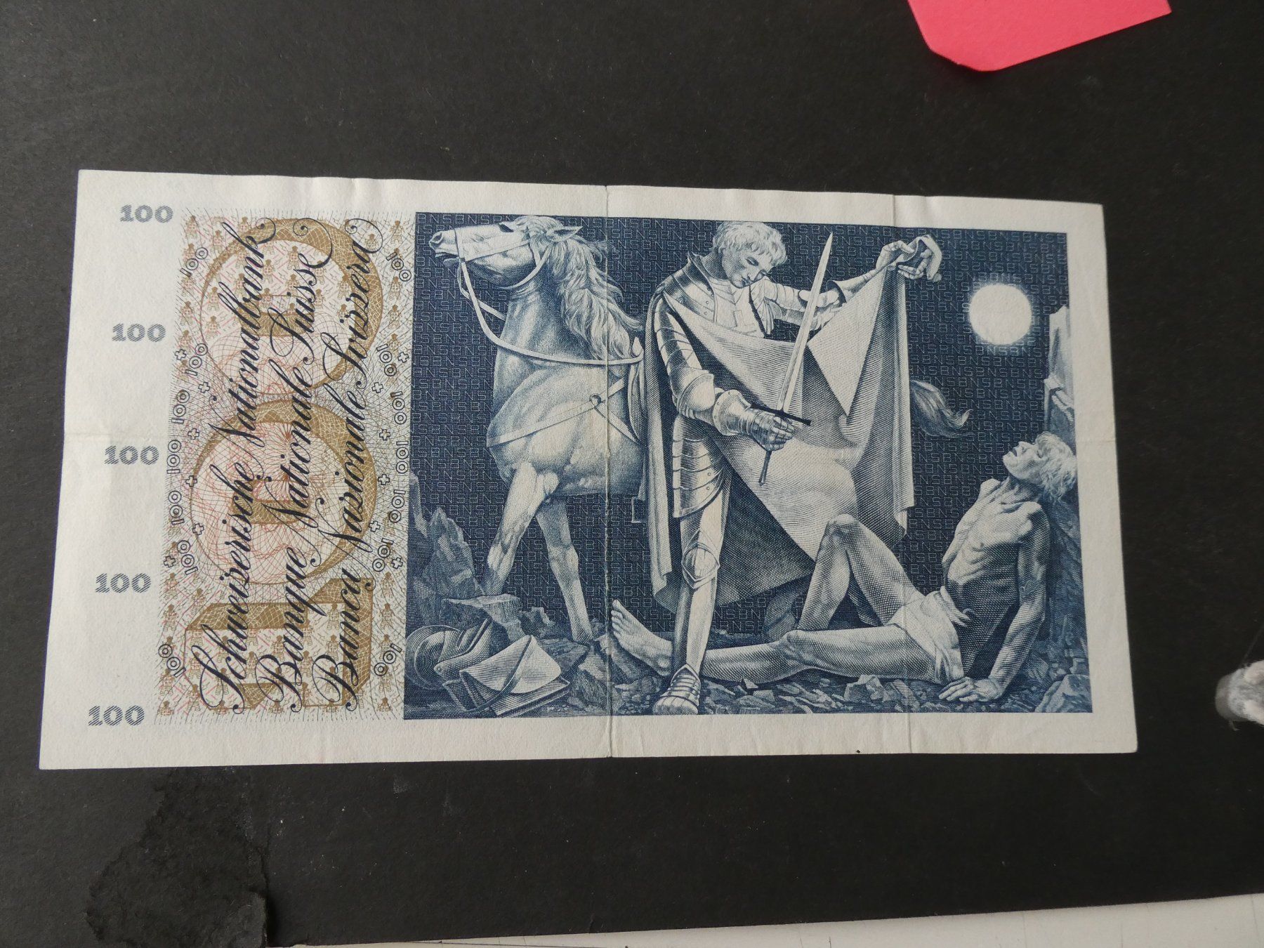 Billets de banque: Schweiz 1963, 100 Franken – D'occasion à Hinterforst par Rohusri 1