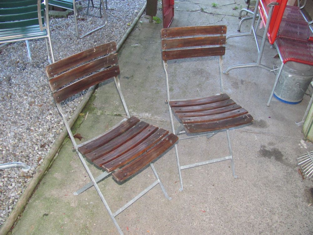 2x Gastro Klappstühle, Biergartenstühle, massiv! Kaufen auf Ricardo