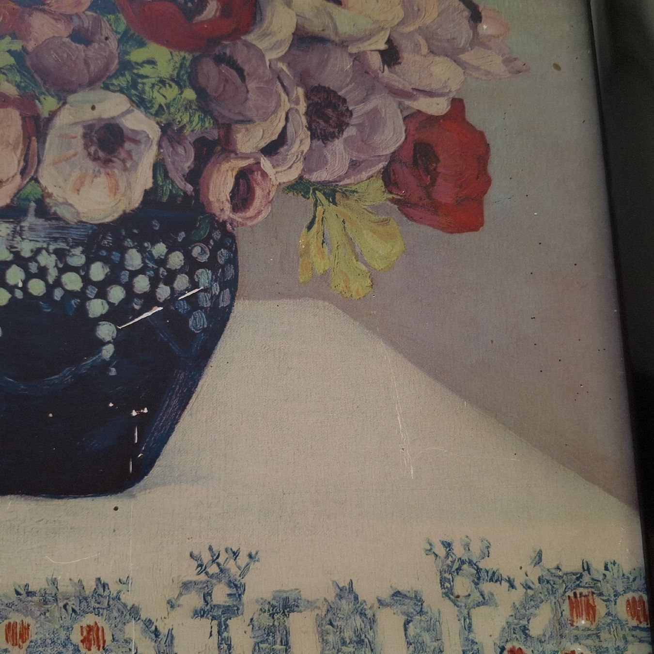 Foto & Immagini: Altes, romantisches Bild, Blumen – Usato da Winterthur venduto da Goldpipau 5