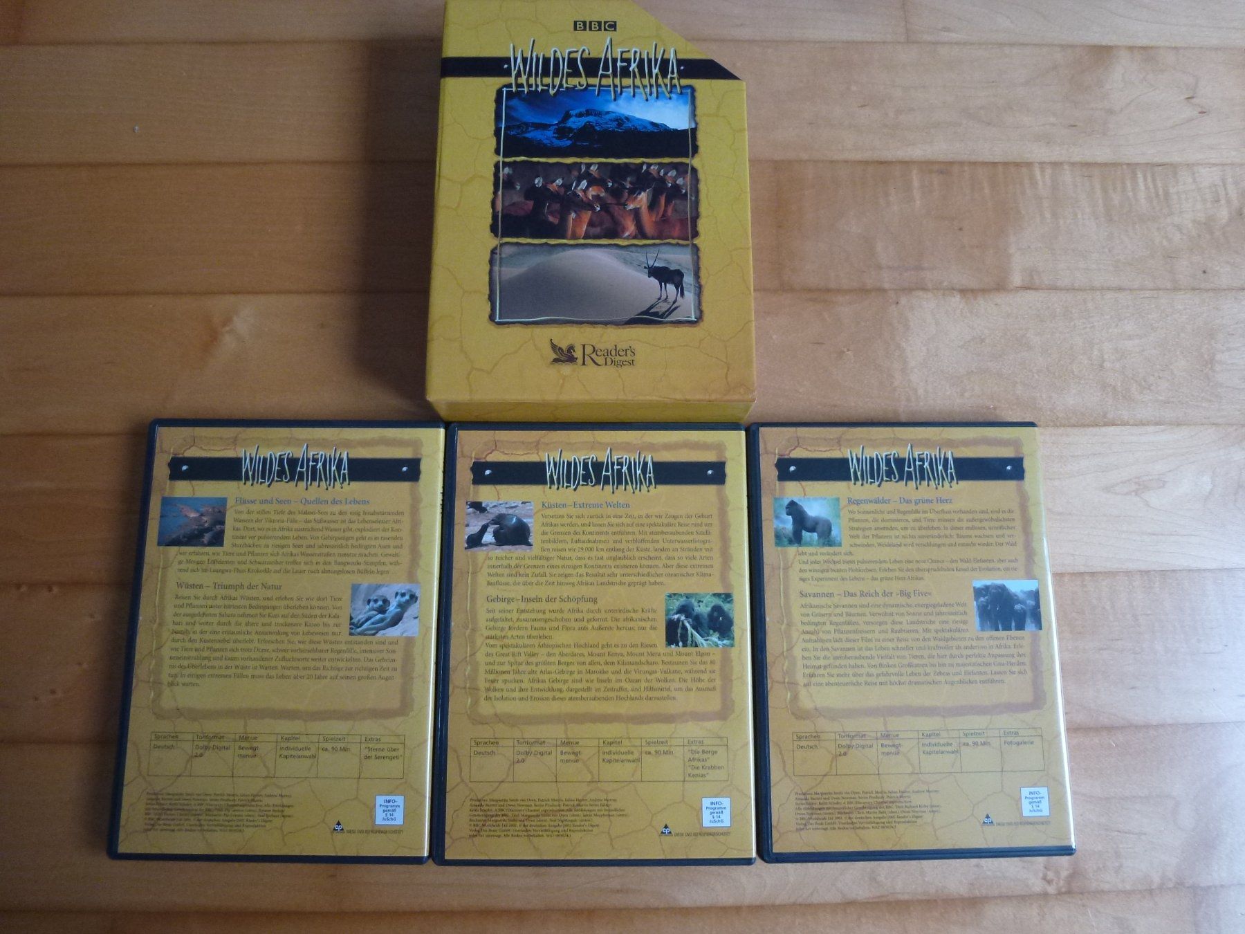 Tutti i DVDs: Wildes Afrika Box BBC (3 DVDs) – Nuovo (secondo la descrizione) da Bern venduto da Frebo 2