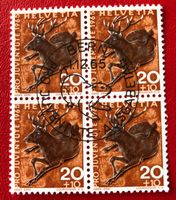 4 er Block Nr.J 212 mit Vollstempel Bern