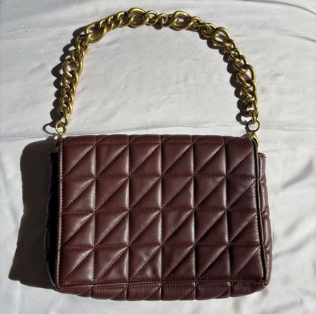Sac brun doré Zara