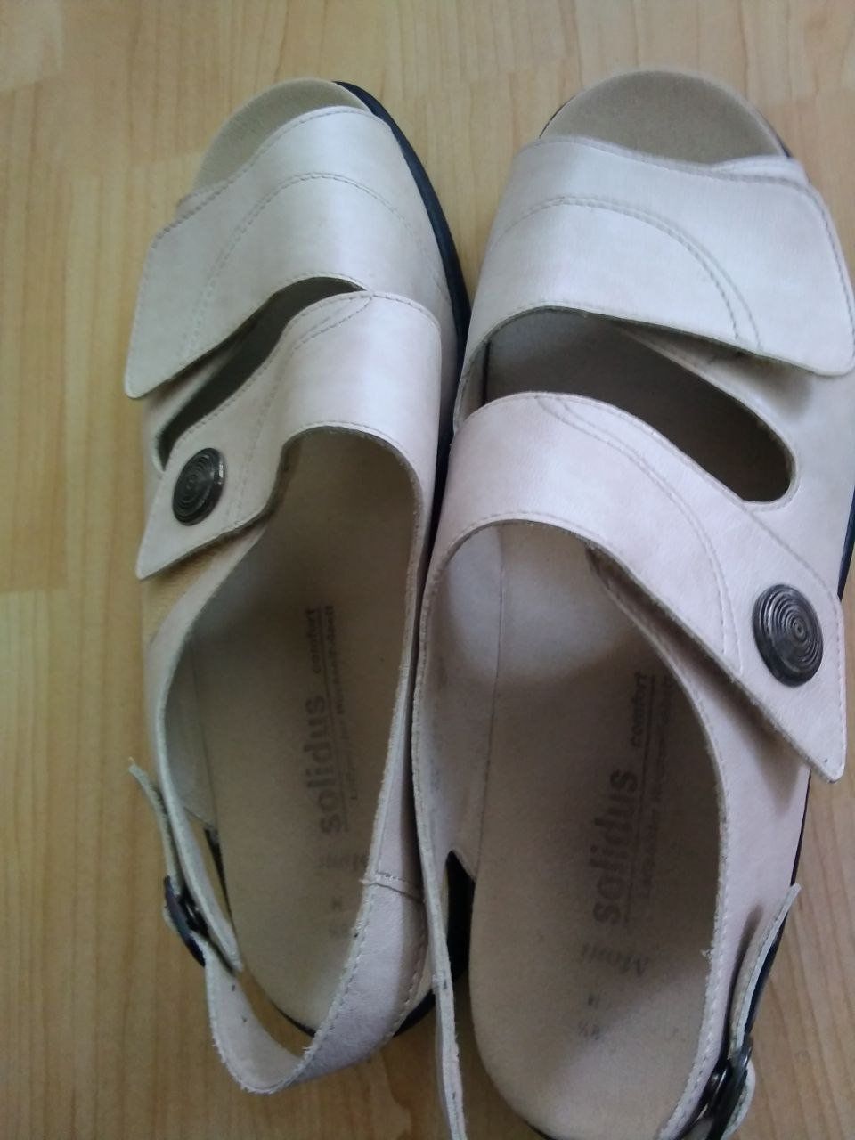 Damenschuhe: Solidus Pantolette, Gr. 41.5, beige – Neu (gemäss Beschreibung) aus Horgen von mar_8rbw 1