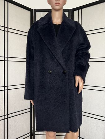 Marc Cain Winter-Mantel, dunkelblau, Grösse 2/36, neuwertig