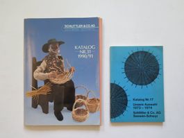 Katalog Korbwaren Schlittler & Co. Seewen Schwyz 1973 + 1990