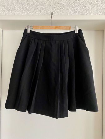 NEU Damen Rock Wolle Scwarz
