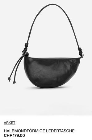 ARKET trendige NEUE Halbmond Tasche aus Leder - Must-have !