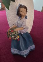 Blumenmädchen-Figur, Vintage-Stil, Frühlingsdeko💐🌷🌸🌼