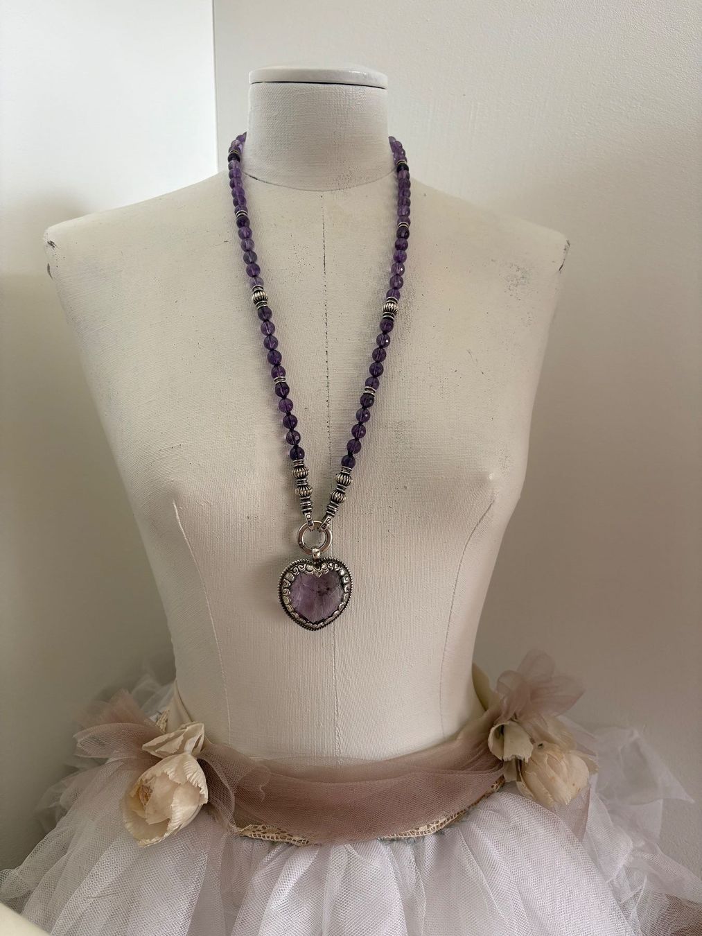 Catenine: Amethyst-Herzkette – Usato da Mammern venduto da Rustini