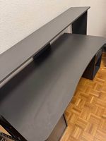 Bureau informatique avec rangements  Gris foncé / Noir