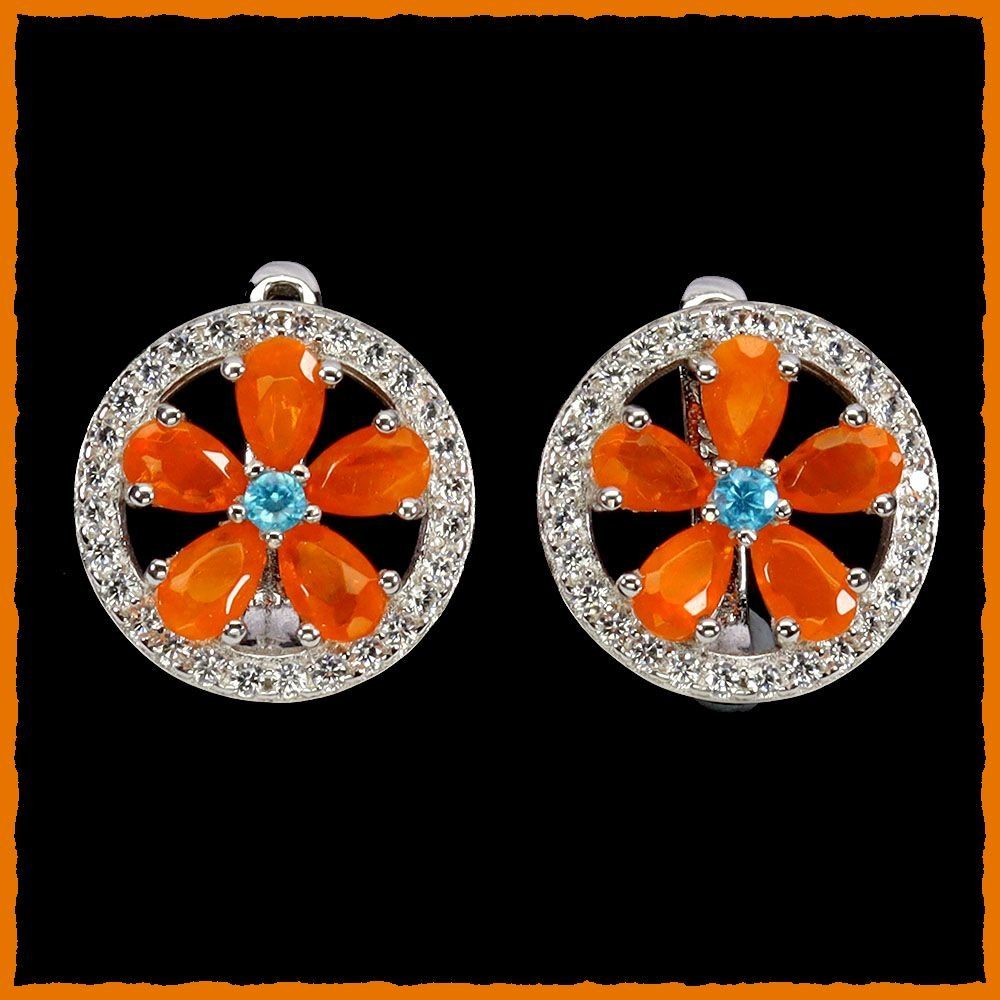Orecchini pendenti & Orecchini a lobo: Orange Opal 925 Silber Ohrringe – Nuovo e nell'imballaggio originale da Oberglatt ZH venduto da Goldfee1
