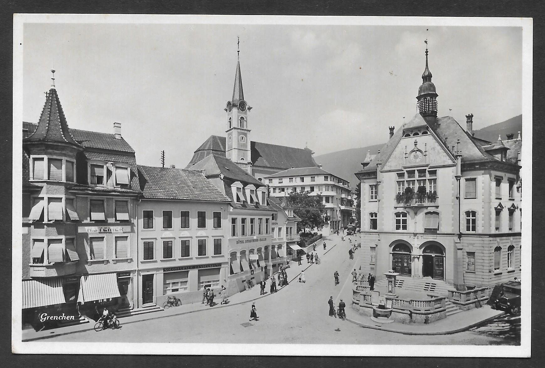 Cartoline postali: Grenchen Postplatz – Usato da Olten venduto da clotaldi