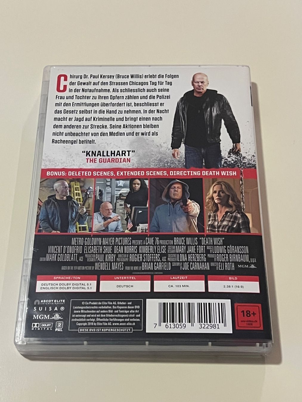 Tutti i DVDs: Death Wish DVD Bruce Willis – Nuovo (secondo la descrizione) da Altstätten SG venduto da sheamus 1