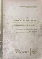 ERSATZTEIL LISTE | KREIDLER-FLORETT / MIT 21" RÄDER | 1962