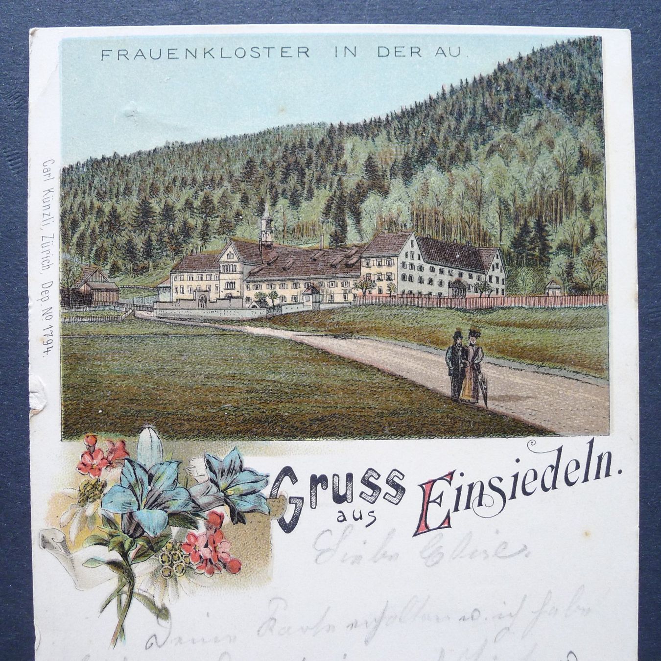 Cartoline postali: 1900, EINSIEDELN SZ, Litho, antike Ansichtskarte – Usato da Ebikon venduto da SilvioFreund 1