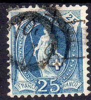 STEHENDE HELVETIA 25 RP 67Aa ERHALT SIEHE SCAN - H75