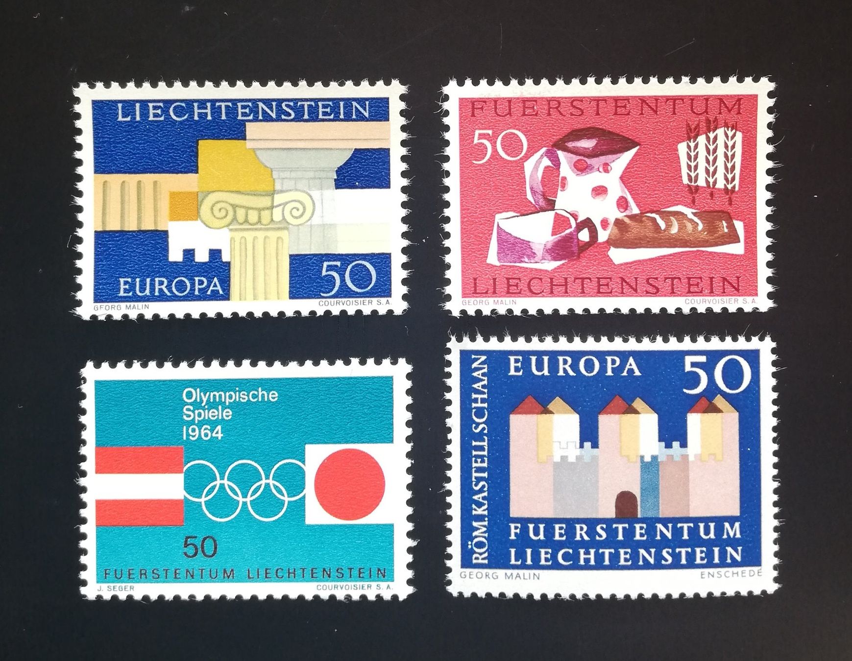 Alle Briefmarken: Liechtenstein Los Einzelmarken 1963 / 1964, ** – Neu (gemäss Beschreibung) aus Gümligen von Fairseriver