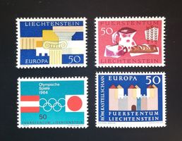 Liechtenstein Los Einzelmarken 1963 / 1964, **