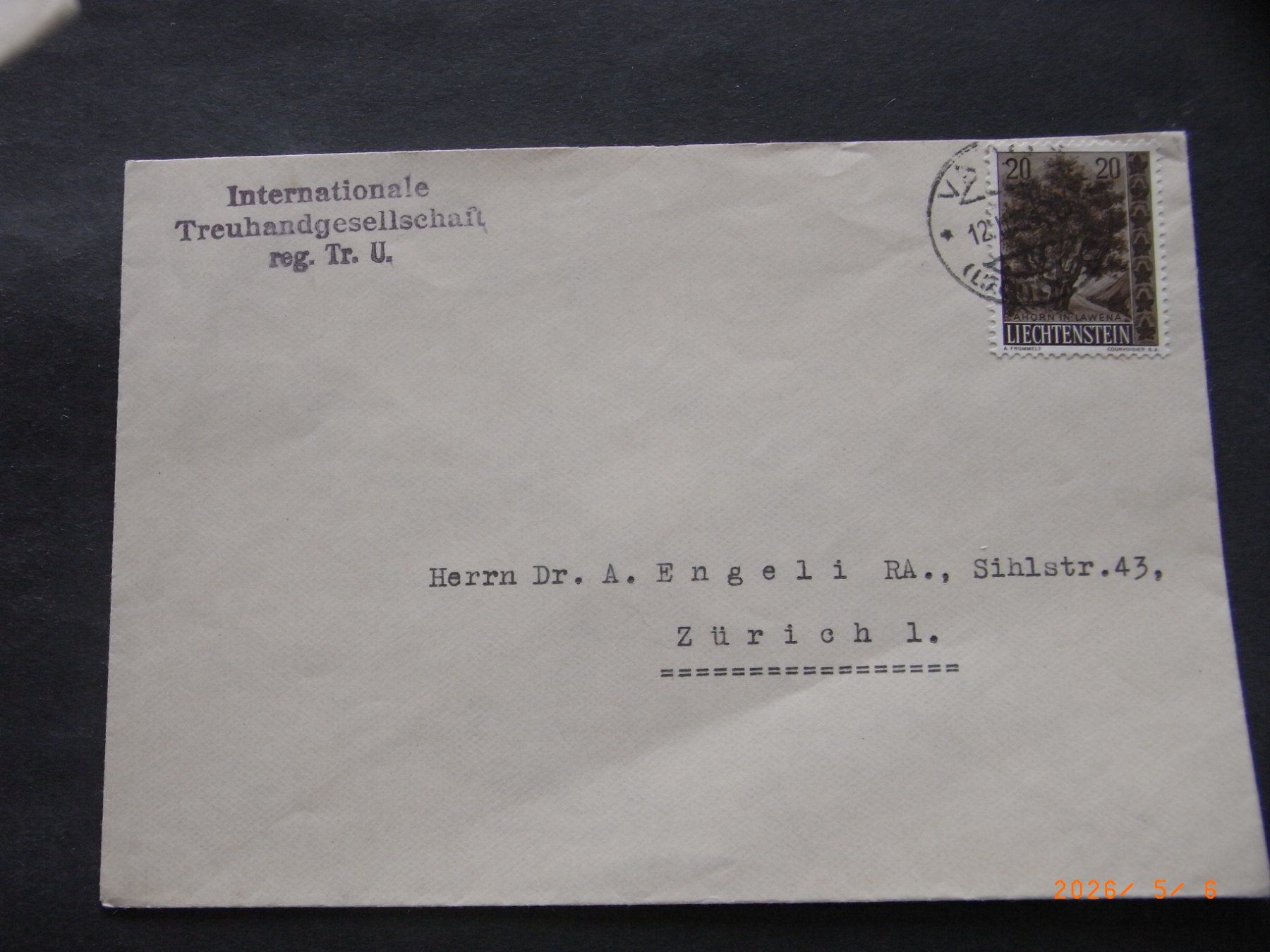 Tous les timbres: Fl 4 versch. Briefe – D'occasion à Ittigen par shetland