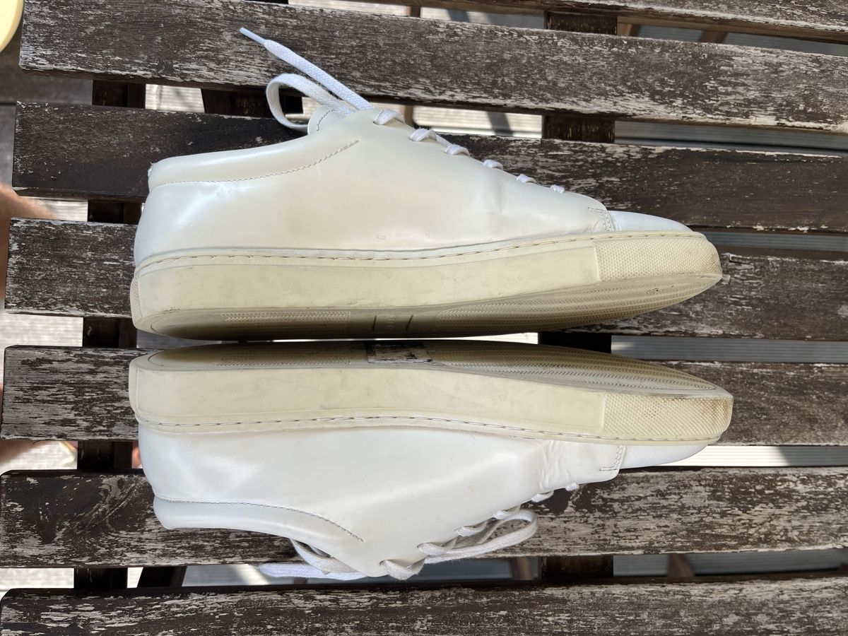 Sandro Scarpe da uomo: SANDRO White Leather Sneakers Size 40 – Usato da Baar venduto da Charbin 2