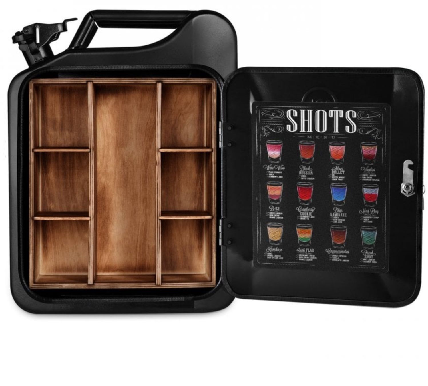 Benzinkanister: Schwarzer Minibar-Kanister mit Gravur Schwarz – Neu und originalverpackt aus Bülach von StoreInShop.com 7