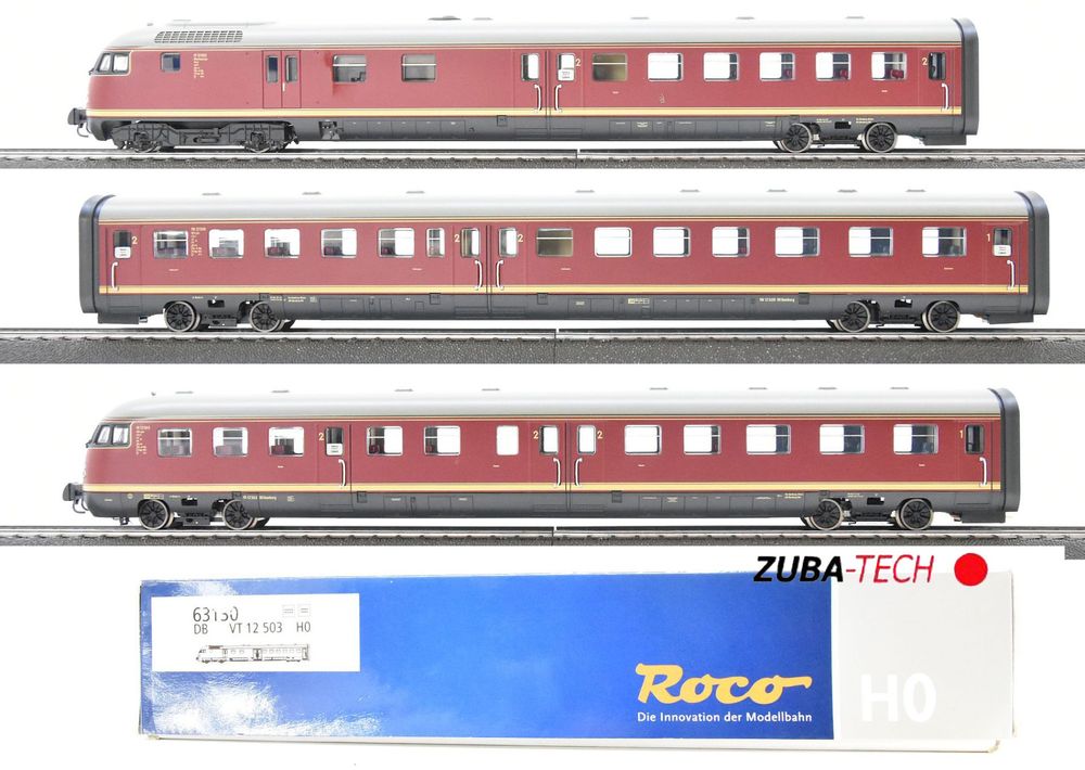 Roco 63130 Dieseltriebzug VT 12 DB H0 GS Analog mit OVP (Gebraucht) in ...